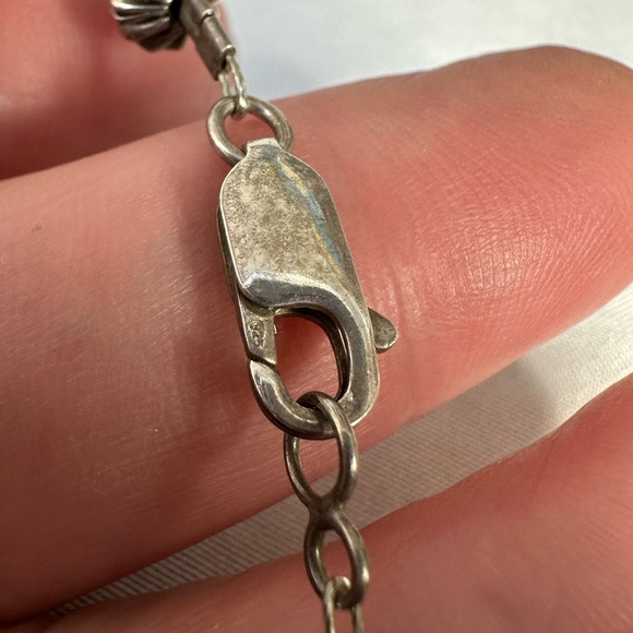 Gorgeous artisan abalone shell and brass manatee necklace - Picture 7 of 10